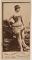 Mlle. Jager, from the Actresses series (N203) issued by Wm. S. Kimball & Co., William S. Kimball & Company, Commercial color lithograph