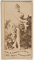 Mlle Jager, from the Actresses series (N203) issued by Wm. S. Kimball & Co., William S. Kimball & Company, Commercial color lithograph