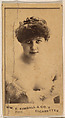 Miss Ninon, from the Actresses series (N203) issued by Wm. S. Kimball & Co., William S. Kimball & Company, Commercial color lithograph