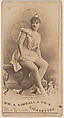 Mlle. Nelson, from the Actresses series (N203) issued by Wm. S. Kimball & Co., William S. Kimball & Company, Commercial color lithograph