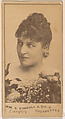 Miss Langtry, from the Actresses series (N203) issued by Wm. S. Kimball & Co., William S. Kimball & Company, Commercial color lithograph