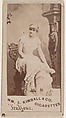 Miss Tralfour, from the Actresses series (N203) issued by Wm. S. Kimball & Co., William S. Kimball & Company, Commercial color lithograph