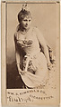Elza Vogel, from the Actresses series (N203) issued by Wm. S. Kimball & Co., William S. Kimball & Company, Commercial color lithograph