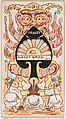 Ace of Spades, from Harlequin Cards, 2nd Series (N220) issued by Kinney Bros., Kinney Brothers Tobacco Company  American, Commercial color lithograph