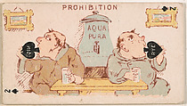 Two of Spades, Prohibition, from Harlequin Cards, 2nd Series (N220) issued by Kinney Bros., Kinney Brothers Tobacco Company  American, Commercial color lithograph