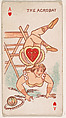 Ace of Hearts, The Acrobat, The German, from Harlequin Cards, 2nd Series (N220) issued by Kinney Bros., Kinney Brothers Tobacco Company American, Commercial color lithograph
