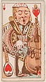 Jack of Hearts, from Harlequin Cards, 2nd Series (N220) issued by Kinney Bros., Kinney Brothers Tobacco Company  American, Commercial color lithograph