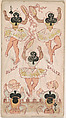 Five of Clubs, Black Ballet, from Harlequin Cards, 2nd Series (N220) issued by Kinney Bros., Kinney Brothers Tobacco Company American, Commercial color lithograph