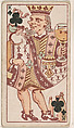King of Clubs, from Harlequin Cards, 2nd Series (N220) issued by Kinney Bros., Kinney Brothers Tobacco Company American, Commercial color lithograph