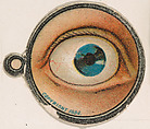 Monocle and Eye (blue), from Jocular Ocular series (N221) issued by Kinney Bros., Kinney Brothers Tobacco Company American, Commercial color lithograph