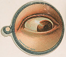 Monocle and Eye (brown), from Jocular Ocular series (N221) issued by Kinney Bros., Kinney Brothers Tobacco Company American, Commercial color lithograph