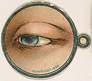 Monocle and Eye (blue), from Jocular Ocular series (N221) issued by Kinney Bros., Kinney Brothers Tobacco Company American, Commercial color lithograph