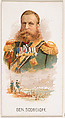 General Scobeloff, from Leaders series (N222) issued by Kinney Bros., Kinney Brothers Tobacco Company  American, Commercial color lithograph