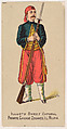 Private, Chicago Zouaves, Illinois MIlitia, from the Military Series (N224) issued by Kinney Tobacco Company to promote Sweet Caporal Cigarettes, Kinney Brothers Tobacco Company  American, Commercial color lithograph