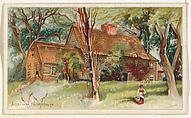 American Farm House, from the Habitations of Man series (N113) issued by W. Duke, Sons & Co. to promote Honest Long Cut Smoking and Chewing Tobacco, The Giles Company American, Commercial color lithograph