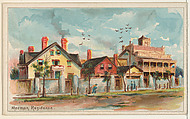 Mormon Residence, from the Habitations of Man series (N113) issued by W. Duke, Sons & Co. to promote Honest Long Cut Smoking and Chewing Tobacco, The Giles Company American, Commercial color lithograph