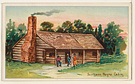 Southern Negro Cabin, from the Habitations of Man series (N113) issued by W. Duke, Sons & Co. to promote Honest Long Cut Smoking and Chewing Tobacco, The Giles Company American, Commercial color lithograph