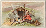 Western Dugout, from the Habitations of Man series (N113) issued by W. Duke, Sons & Co. to promote Honest Long Cut Smoking and Chewing Tobacco, The Giles Company American, Commercial color lithograph