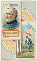 A Short History: General William S. Rosecrans, from the Histories of Generals series (N114) issued by W. Duke, Sons & Co. to promote Honest Long Cut Smoking and Chewing Tobacco, W. Duke, Sons & Co. American, Commercial color lithograph
