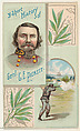 A Short History: General George E. Pickett, from the Histories of Generals series (N114) issued by W. Duke, Sons & Co. to promote Honest Long Cut Smoking and Chewing Tobacco, W. Duke, Sons & Co. American, Commercial color lithograph