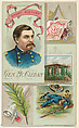 A Short History: General George B. McClellan, from the Histories of Generals series (N114) issued by W. Duke, Sons & Co. to promote Honest Long Cut Smoking and Chewing Tobacco, W. Duke, Sons & Co. American, Commercial color lithograph