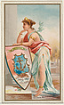 Rhode Island, from the Industries of States series (N117) issued by Duke Sons & Co. to promote Honest Long Cut Tobacco, W. Duke, Sons & Co.  American, Commercial color lithograph