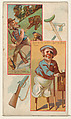 A Bare Chance / Business is Dull But He Can't Kick, from the Jokes series (N118) issued by Duke Sons & Co. to promote Honest Long Cut Tobacco, W. Duke, Sons & Co. American, Commercial color lithograph