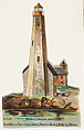 New London Harbor, from the Lighthouses series (N119) issued by Duke Sons & Co. to promote Honest Long Cut Tobacco, W. Duke, Sons & Co.  American, Commercial color lithograph