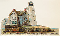Execution Rocks, from the Lighthouses series (N119) issued by Duke Sons & Co. to promote Honest Long Cut Tobacco, W. Duke, Sons & Co. American, Commercial color lithograph
