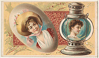 Lantern, from the Miniature Novelties series (N120) issued by Duke Sons & Co. to promote Honest Long Cut Tobacco, W. Duke, Sons & Co.  American, Commercial color lithograph