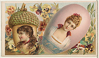 Acorn, from the Miniature Novelties series (N120) issued by Duke Sons & Co. to promote Honest Long Cut Tobacco, W. Duke, Sons & Co.  American, Commercial color lithograph