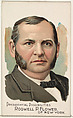 Roswell P. Flower of New York, from the Presidential Possibilities series (N124) issued by Duke Sons & Co. to promote Honest Long Cut Tobacco, W. Duke, Sons & Co. American, Commercial color lithograph