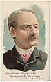 William C. Whitney of New York, from the Presidential Possibilities series (N124) issued by Duke Sons & Co. to promote Honest Long Cut Tobacco, W. Duke, Sons & Co. American, Commercial color lithograph