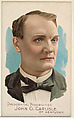 John G. Carlisle of Kentucky, from the Presidential Possibilities series (N124) issued by Duke Sons & Co. to promote Honest Long Cut Tobacco, W. Duke, Sons & Co.  American, Commercial color lithograph