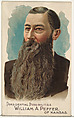 William A. Peffer of Kansas, from the Presidential Possibilities series (N124) issued by Duke Sons & Co. to promote Honest Long Cut Tobacco, W. Duke, Sons & Co.  American, Commercial color lithograph