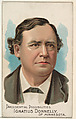 Ignatius Donnelly of Minnesota, from the Presidential Possibilities series (N124) issued by Duke Sons & Co. to promote Honest Long Cut Tobacco, W. Duke, Sons & Co.  American, Commercial color lithograph