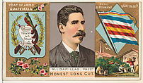 M. L. Barillas, President of Guatemala, from the Rulers, Flags, and Coats of Arms series (N126-1) issued by W. Duke, Sons & Co., W. Duke, Sons & Co.  American, Commercial color lithograph