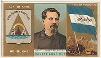 General L. Bogran, President of Honduras, from the Rulers, Flags, and Coats of Arms series (N126-1) issued by W. Duke, Sons & Co., W. Duke, Sons & Co. American, Commercial color lithograph
