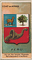 General Caceres, President of Peru, from the Rulers, Flags, and Coats of Arms series (N126-2) issued by W. Duke, Sons & Co., Issued by W. Duke, Sons & Co. (New York and Durham, N.C.), Commercial color lithograph