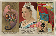 Queen Victoria of England, from the Rulers, Flags, and Coats of Arms series (N126-2) issued by W. Duke, Sons & Co., Issued by W. Duke, Sons &amp; Co. (New York and Durham, N.C.), Commercial color lithograph