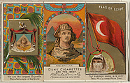 The Sphinx, from the Rulers, Flags, and Coats of Arms series (N126-2) issued by W. Duke, Sons & Co., Issued by W. Duke, Sons &amp; Co. (New York and Durham, N.C.), Commercial color lithograph