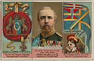 Oscar II, King of Sweden and Norway, from the Rulers, Flags, and Coats of Arms series (N126-2) issued by W. Duke, Sons & Co., Issued by W. Duke, Sons &amp; Co. (New York and Durham, N.C.), Commercial color lithograph