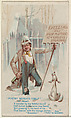 Poetry Repeats Itself, from the Snapshots from "Puck" series (N128) issued by Duke Sons & Co. to promote Honest Long Cut Tobacco, W. Duke, Sons & Co. American, Commercial color lithograph