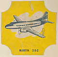Martin 2-0-2, from the Modern Planes Bread End Labels series (D290-11) issued by Tastee Bread, Tastee Bread, Commercial color lithograph