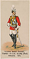 Captain, 2nd Life Guards (Red), England, 1879, from the Military Series (N224) issued by Kinney Tobacco Company to promote Sweet Caporal Cigarettes, Kinney Brothers Tobacco Company American, Commercial color lithograph