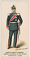 General, Infantry of the Guard, Germany, 1886, from the Military Series (N224) issued by Kinney Tobacco Company to promote Sweet Caporal Cigarettes, Kinney Brothers Tobacco Company  American, Commercial color lithograph