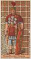Roman Military Tribune, from the Military Series (N224) issued by Kinney Tobacco Company to promote Sweet Caporal Cigarettes, Kinney Brothers Tobacco Company American, Commercial color lithograph