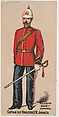 Captain, Infantry, Kingston, V.M., Jamaica, from the Military Series (N224) issued by Kinney Tobacco Company to promote Sweet Caporal Cigarettes, Kinney Brothers Tobacco Company American, Commercial color lithograph