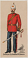 Captain, Infantry, Old Harbour, V.M., Jamaica, from the Military Series (N224) issued by Kinney Tobacco Company to promote Sweet Caporal Cigarettes, Kinney Brothers Tobacco Company American, Commercial color lithograph