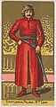 Gentleman, Poland, 14th Century, from the Military Series (N224) issued by Kinney Tobacco Company to promote Sweet Caporal Cigarettes, Kinney Brothers Tobacco Company American, Commercial color lithograph
